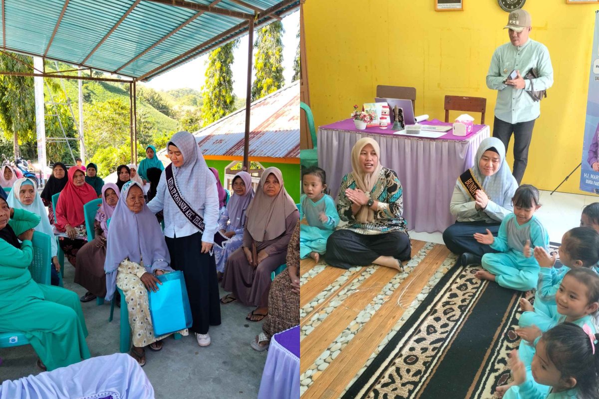 Berkunjung Ke Desa Ulapato B, Ny Lian Sjahrain Talib Mengajar dan Berdialog Langsung Dengan Lansia